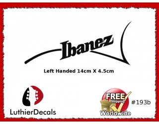 Ibanez Guitar Left Handed Decal #193b